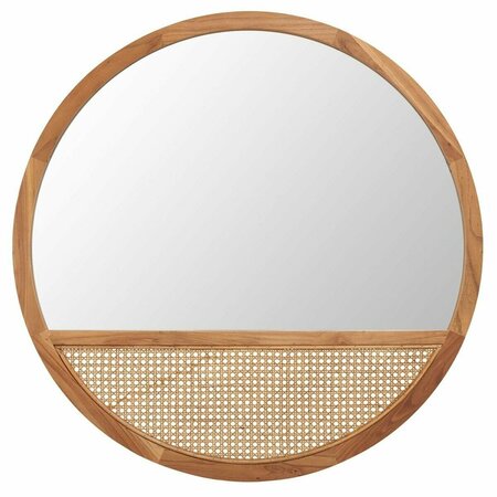 SAFAVIEH 35.5 in. Derby Mirror, Natural MRR2013B